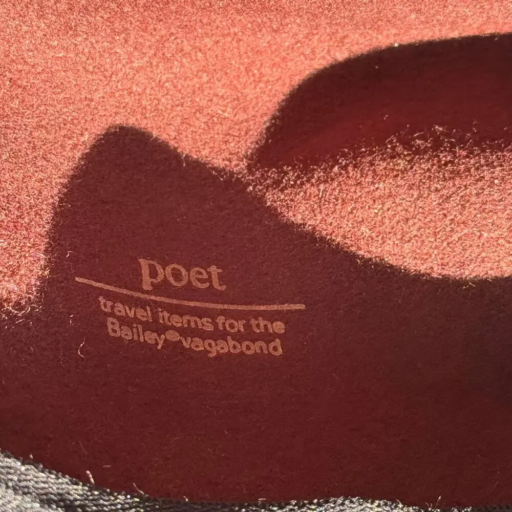 Bailey Poet Burgundy 100% Wool Fedora Hat Small Hollywood Vagabond Packable